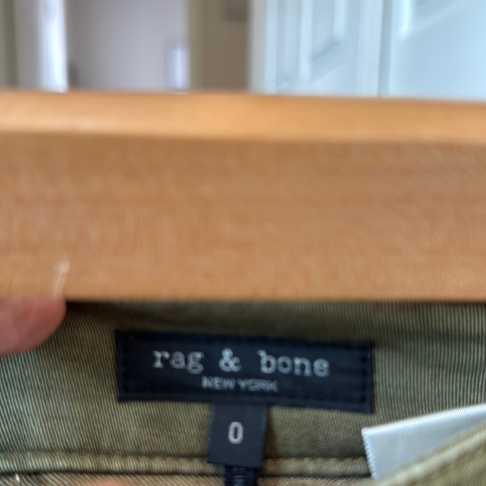 ❄️ Rag and Bone Olive Green Wide Leg Pants SZ 0 - Picture 5 of 7
